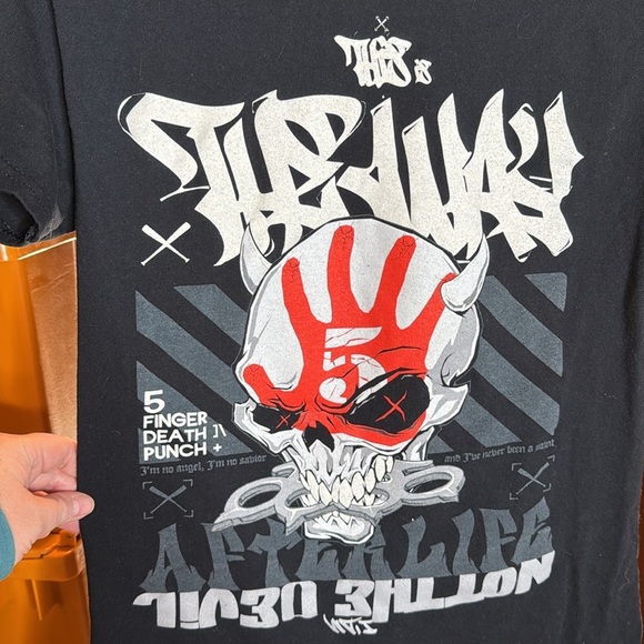 FIVE FINGER DEATH PUNCH THIS IS THE WAY WORLD TOUR 2024 TEE Size Small - Picture 4 of 8